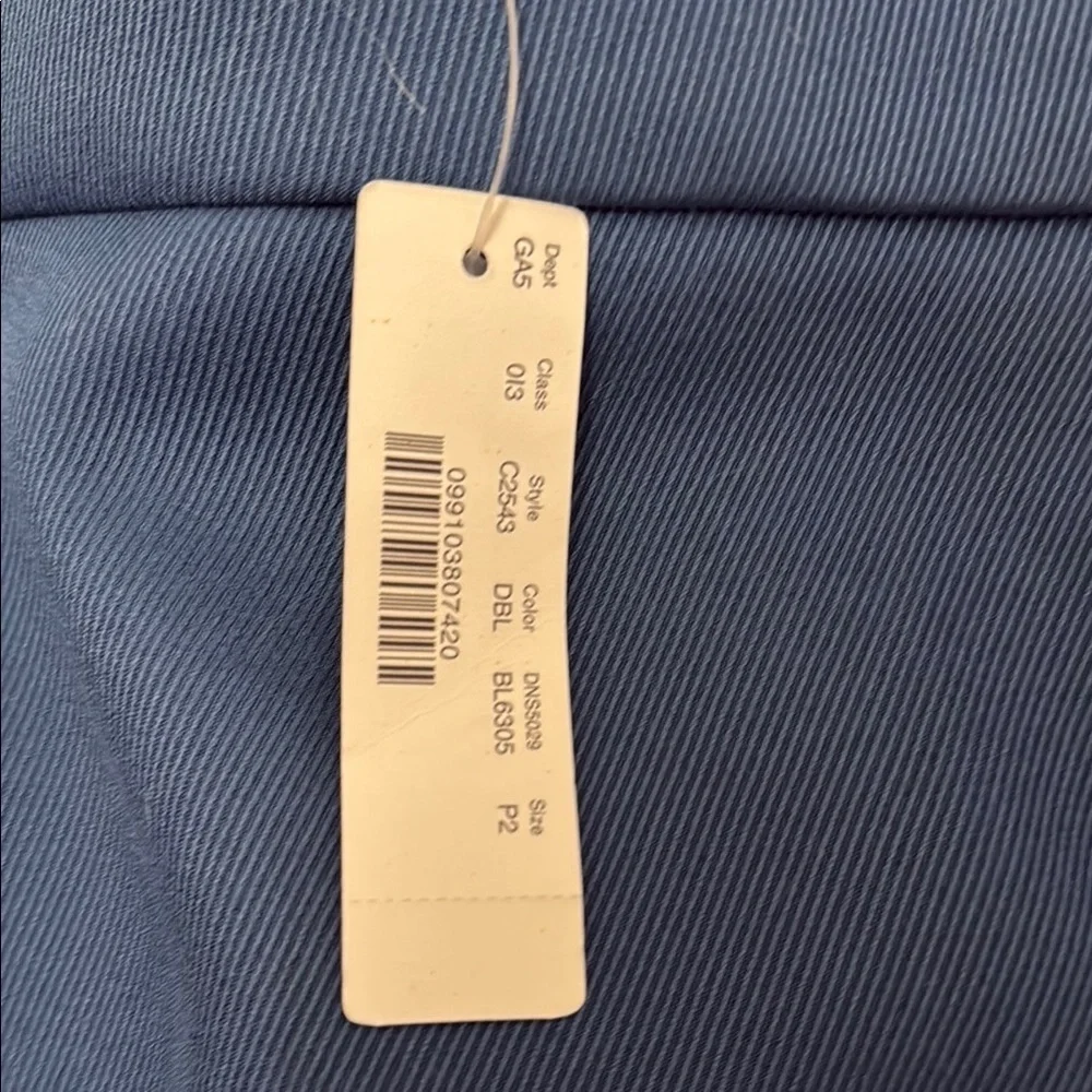 💙NWT J. Crew Blue Pencil Skirt with Gold Zipper